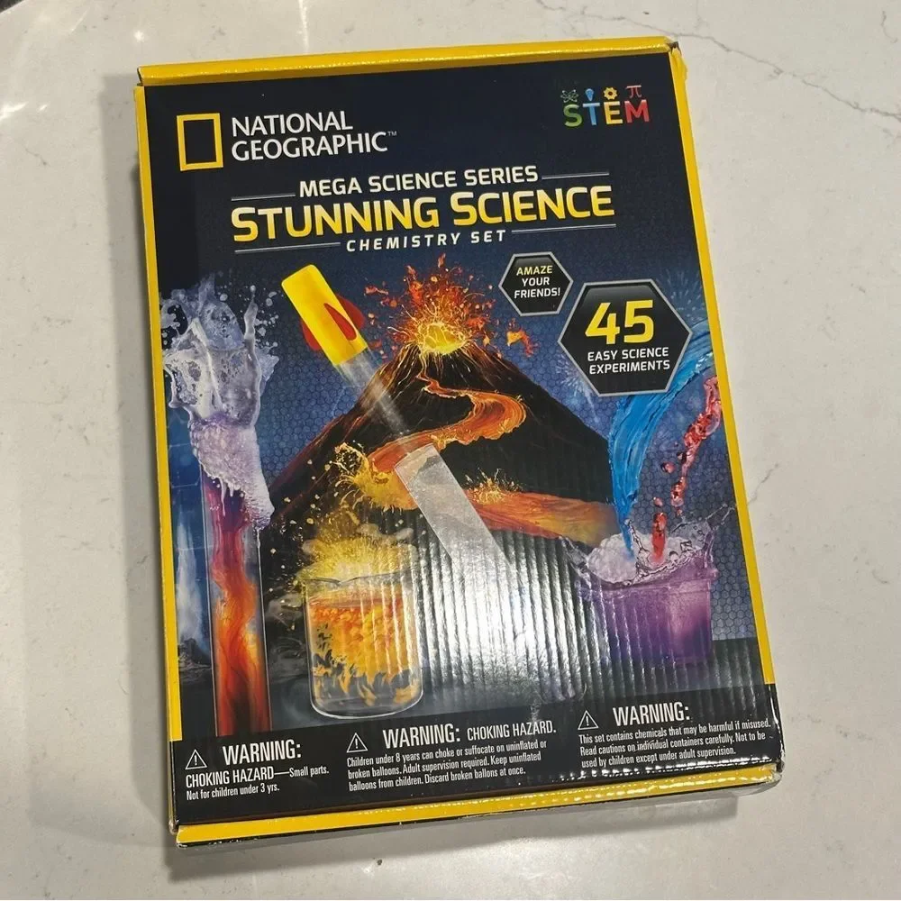 National Geographic Stunning Mega Chemistry Experiments Set